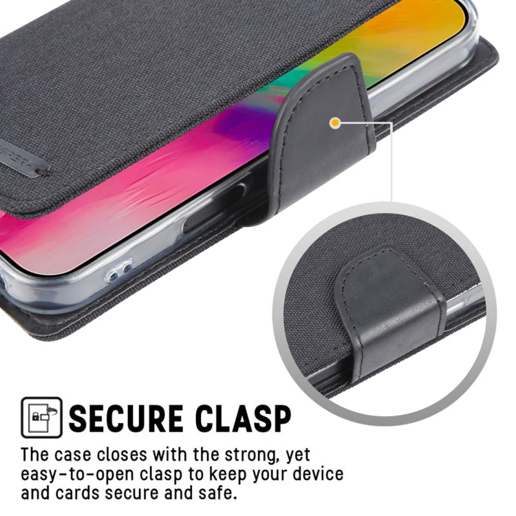 For iPhone 16 Pro Max GOOSPERY CANVAS DIARY Fabric Texture Flip Leather Phone Case(Red) - free shipping - PMC Jewellery - Order now!