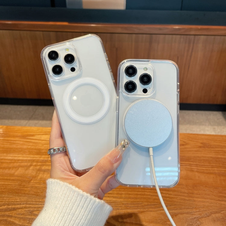 For iPhone 16 Pro Max Clear Acrylic TPU MagSafe Phone Case(Transparent) - free shipping - PMC Jewellery - Order now!