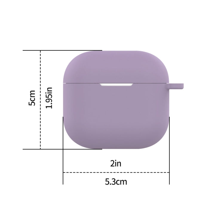 For AirPods 4 Silicone Earphone Protective Case with Hook(Matcha Green) - For AirPods 4 by PMC Jewellery | Online Shopping South Africa | PMC Jewellery | Buy Now Pay Later Mobicred