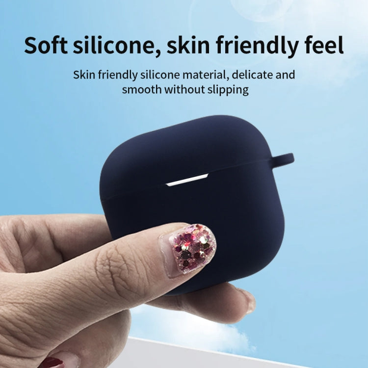 For AirPods 4 Silicone Earphone Protective Case with Hook(Sky Blue) - For AirPods 4 by PMC Jewellery | Online Shopping South Africa | PMC Jewellery | Buy Now Pay Later Mobicred