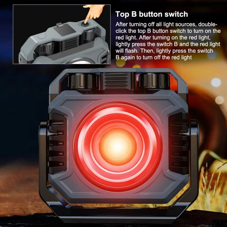 KXK-786 Multifunctional Floodlight Spotlight Outdoor Portable Working Light(Grey Black) - Floodlights by PMC Jewellery | Online Shopping South Africa | PMC Jewellery | Buy Now Pay Later Mobicred