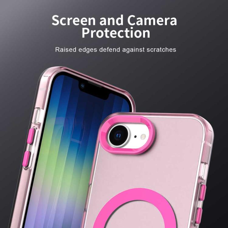 For iPhone 16e Candy Magsafe PC Hybrid TPU Phone Case(Red) - iPhone 16e Cases by PMC TechLife | Online Shopping South Africa | PMC TechLife | Buy Now Pay Later Mobicred