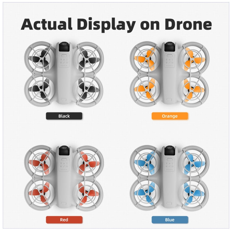 For DJI Neo Sunnylife 2016S Drone Color 3-Blade Propeller, Quantity:2 pairs(Red) - free shipping - PMC TechLife - Order now!