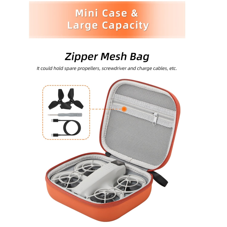 For DJI Neo Sunnylife Body Storage Case Box Suitcase(Orange) - free shipping - PMC TechLife - Order now!
