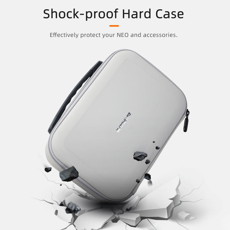 For DJI Neo Sunnylife Drone Batteries Kit Storage Case Box Suitcase(White) - free shipping - PMC TechLife - Order now!