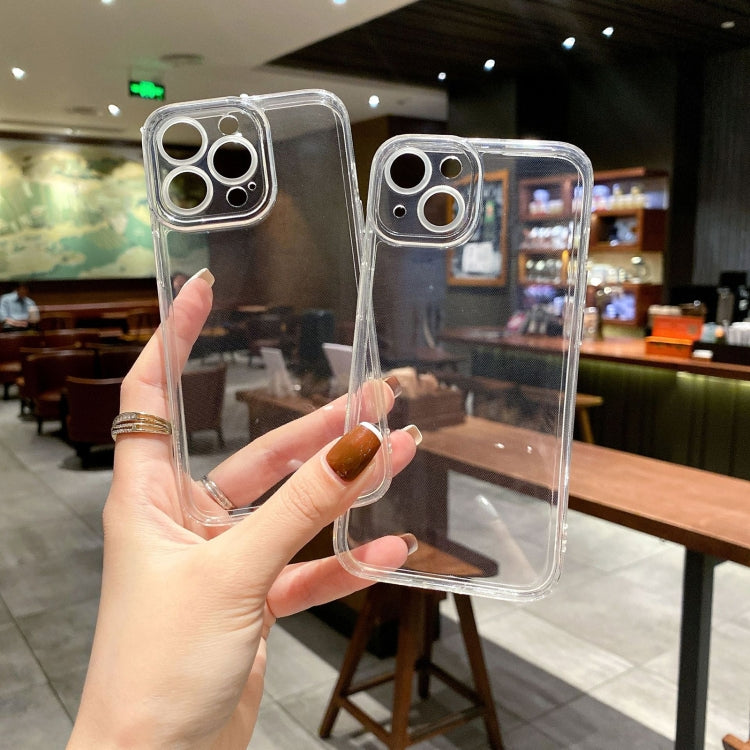 For iPhone 16e Angel Eye Straight Edge Full Cover TPU Phone Case(Transparent) - iPhone 16e Cases by PMC TechLife | Online Shopping South Africa | PMC TechLife | Buy Now Pay Later Mobicred