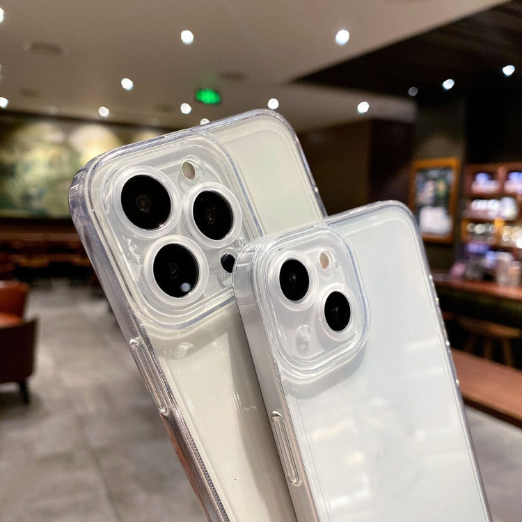 For iPhone 16e Angel Eye Straight Edge Full Cover TPU Phone Case(Transparent) - iPhone 16e Cases by PMC TechLife | Online Shopping South Africa | PMC TechLife | Buy Now Pay Later Mobicred