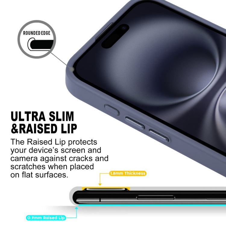 For iPhone 16 Plus GEBEI Skin Feel MagSafe Magnetic Phone Case(Blue) - iPhone 16 Plus Cases by GEBEI | Online Shopping South Africa | PMC Jewellery | Buy Now Pay Later Mobicred