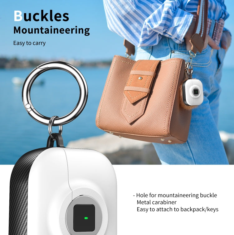 For AirPods 3 Camera Series PC + TPU Headset Shockproof Carbon Fibre Case(White) - For AirPods 3 by PMC Jewellery | Online Shopping South Africa | PMC Jewellery | Buy Now Pay Later Mobicred