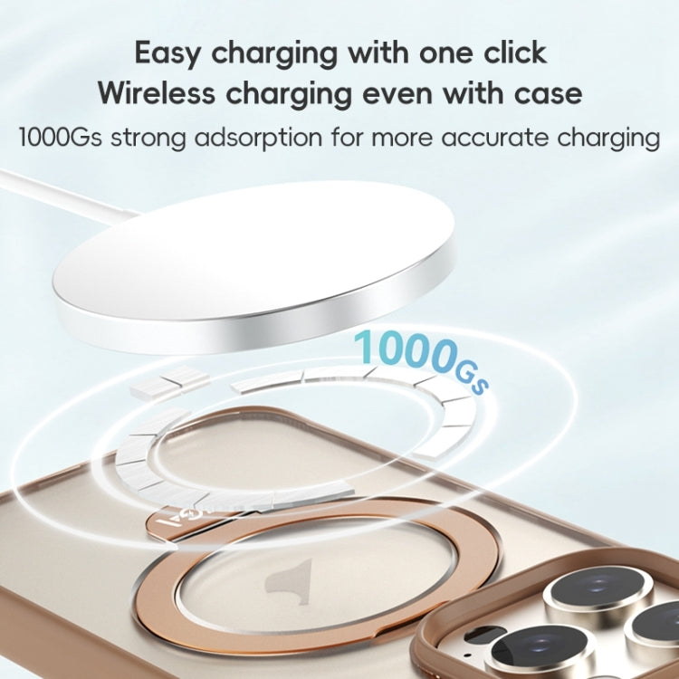 For iPhone 16 Plus ZGA Magsafe Holder PC Hybrid TPU Phone Case(Green) - free shipping - PMC Jewellery - Order now!