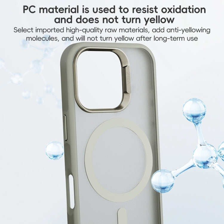 For iPhone 16 ZGA Magsafe Frosted PC Hybrid TPU Phone Case(Blue) - free shipping - PMC Jewellery - Order now!