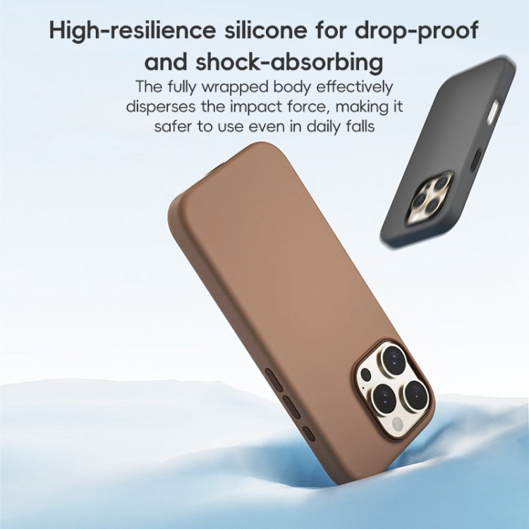 For iPhone 16 Pro ZGA Colorful Liquid Silicone Magsafe Phone Case(Gold) - free shipping - PMC Jewellery - Order now!