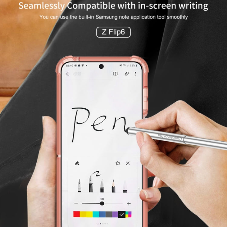 For Samsung Galaxy Z Flip6 GKK Airbag Protective Phone Case with Ring & Pen(Purple) - free shipping - PMC Jewellery - Order now!