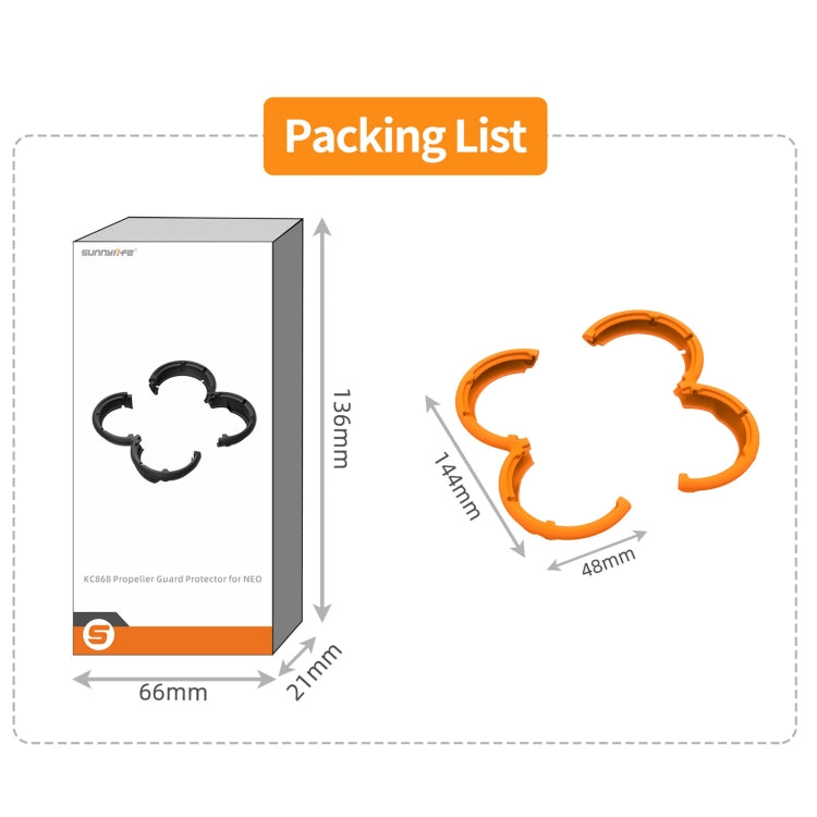 For DJI Neo Sunnylife Propeller Protective Guard Anti-collision Ring Cover(Grey) - free shipping - PMC TechLife - Order now!