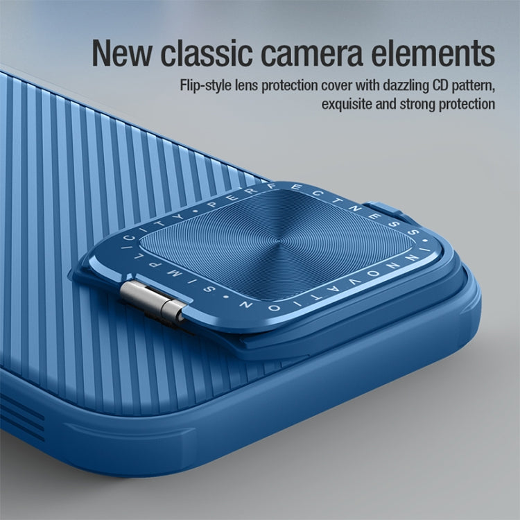 For iPhone 16 Pro NILLKIN CamShield Prop MagSafe Magnetic PC Phone Case(Blue) - free shipping - PMC Jewellery - Order now!