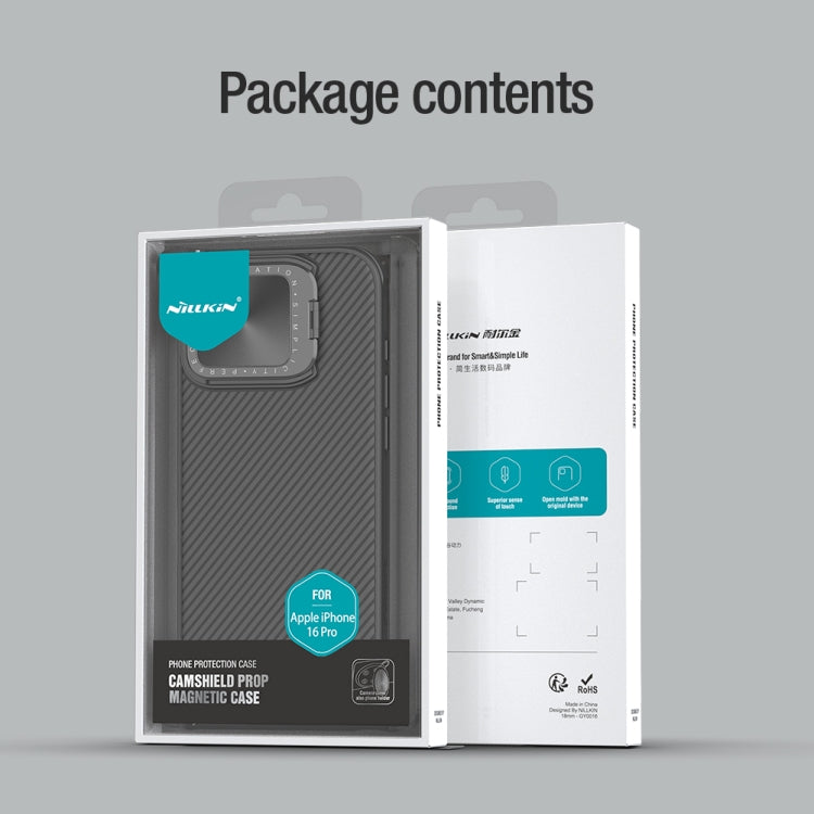 For iPhone 16 Pro NILLKIN CamShield Prop MagSafe Magnetic PC Phone Case(Blue) - free shipping - PMC Jewellery - Order now!