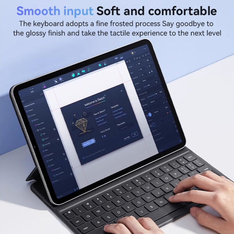 For iPad Pro 11 2022 / Air 10.9 2022 Yesido Dual-sided Clip Magnetic Keyboard Leather Case(Black) - free shipping - PMC Jewellery - Order now!