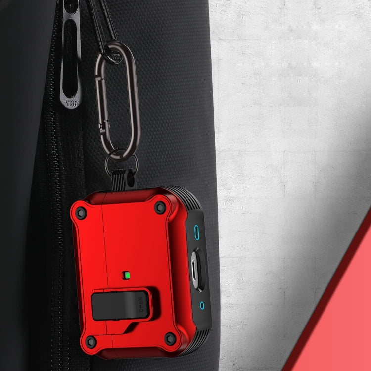 For AirPods 4 Eagle Shockproof Earphone Protective Case with Switch(Black) - free shipping - PMC Jewellery - Order now!