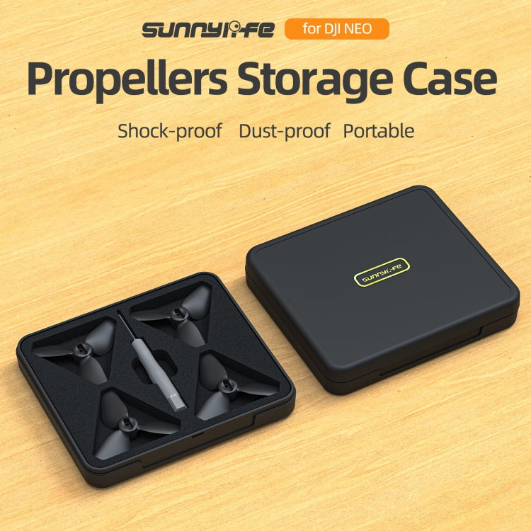 For DJI Neo Sunnylife NEO Propellers Case Storage Mini Travel Case Box(Black) - free shipping - PMC TechLife - Order now!