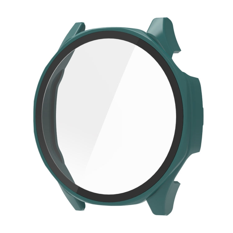 For Huawei Watch GT 5 46mm Tempered Glass Film Integrated PC Watch Protective Case(Green) - Watch Cases by PMC TechLife | Online Shopping South Africa | PMC TechLife | Buy Now Pay Later Mobicred