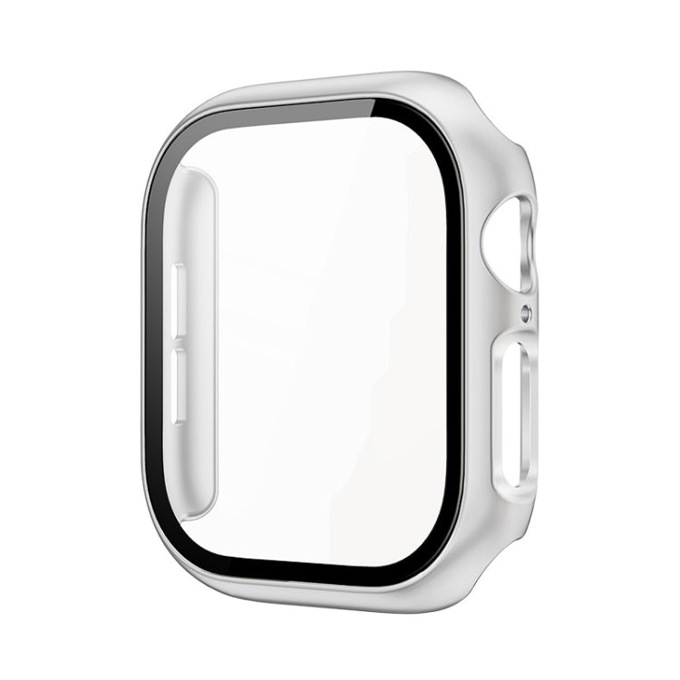 For Apple Watch Series 10 42mm imak Integrated Watch Case with Film(Silver) - Watch Cases by imak | Online Shopping South Africa | PMc TechLife | Buy Now Pay Later Mobicred