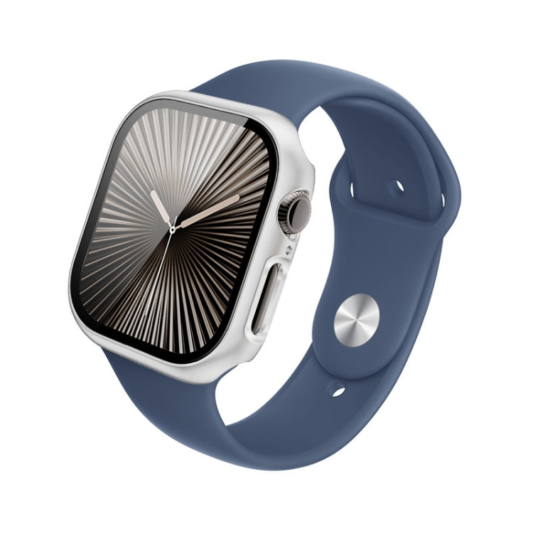 For Apple Watch Series 10 42mm imak Integrated Watch Case with Film(Silver) - Watch Cases by imak | Online Shopping South Africa | PMc TechLife | Buy Now Pay Later Mobicred