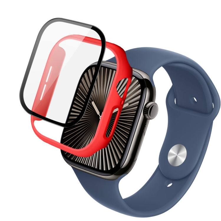 For Apple Watch Series 10 46mm imak Integrated Watch Case with Film(Red) - free shipping - PMc TechLife - Order now!
