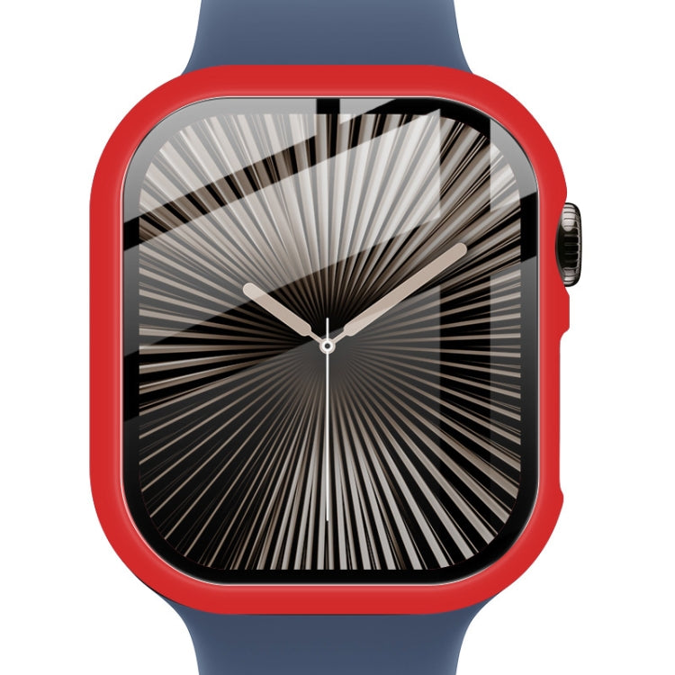 For Apple Watch Series 10 46mm imak Integrated Watch Case with Film(Red) - free shipping - PMc TechLife - Order now!