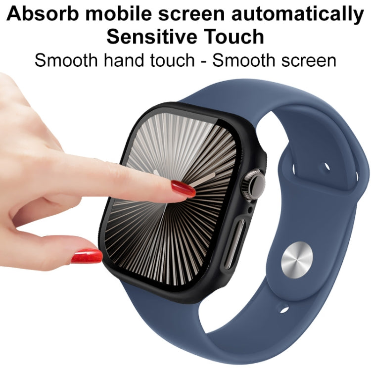 For Apple Watch Series 10 42mm imak Integrated Watch Case with Film(Titanium Gold) - free shipping - PMc TechLife - Order now!