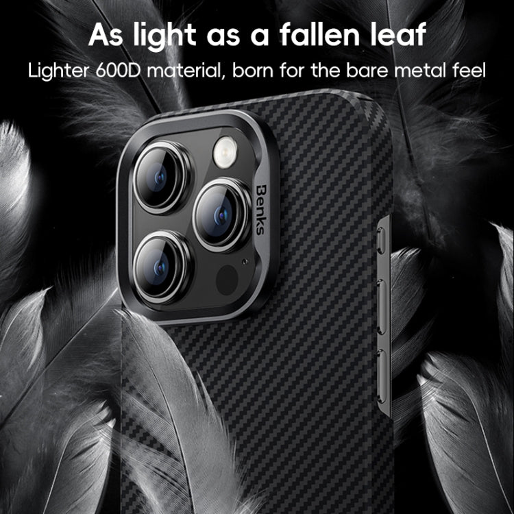 For iPhone 16 Pro Benks Classic Kevlar 600D Fiber MagSafe Phone Case(Black) - free shipping - PMC Jewellery - Order now!