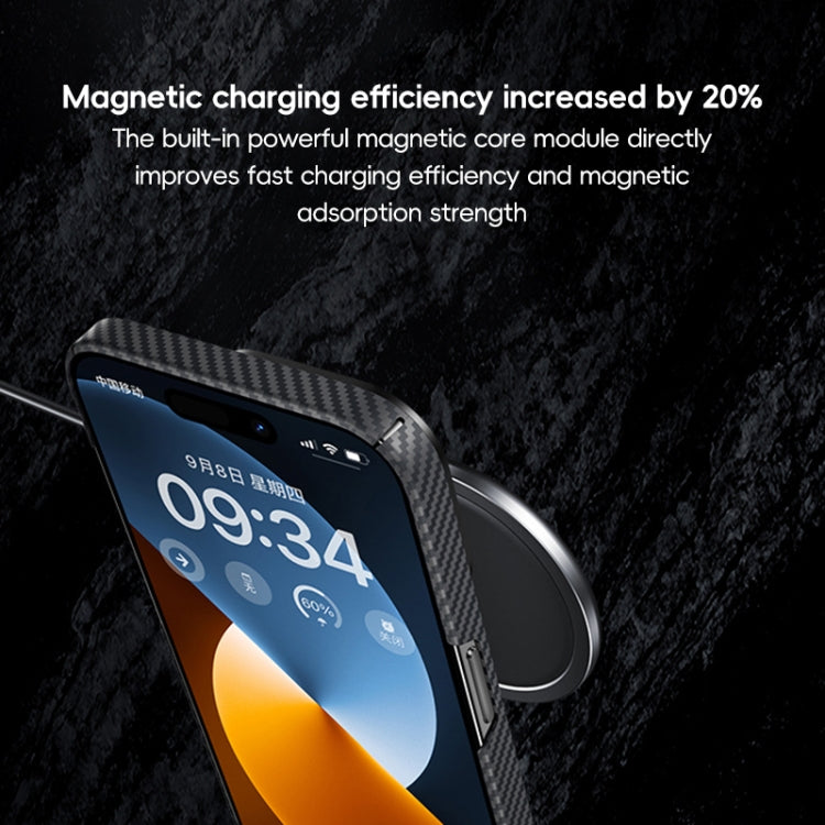 For iPhone 16 Pro Benks Classic Kevlar 600D Fiber MagSafe Phone Case(Black) - free shipping - PMC Jewellery - Order now!