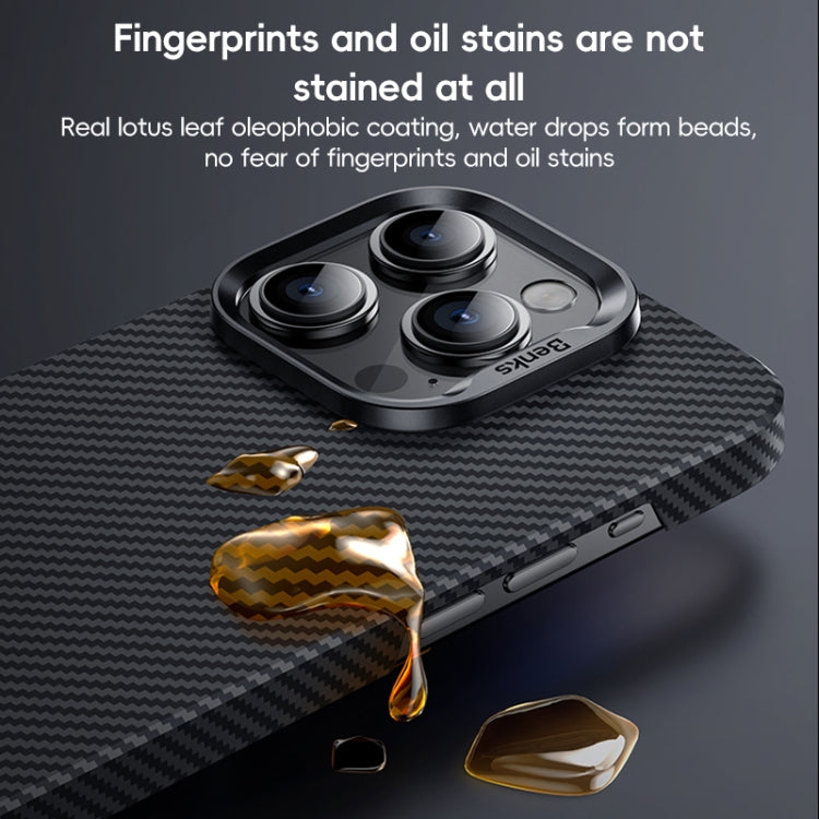 For iPhone 16 Pro Benks Classic Kevlar 600D Fiber MagSafe Phone Case(Black) - free shipping - PMC Jewellery - Order now!