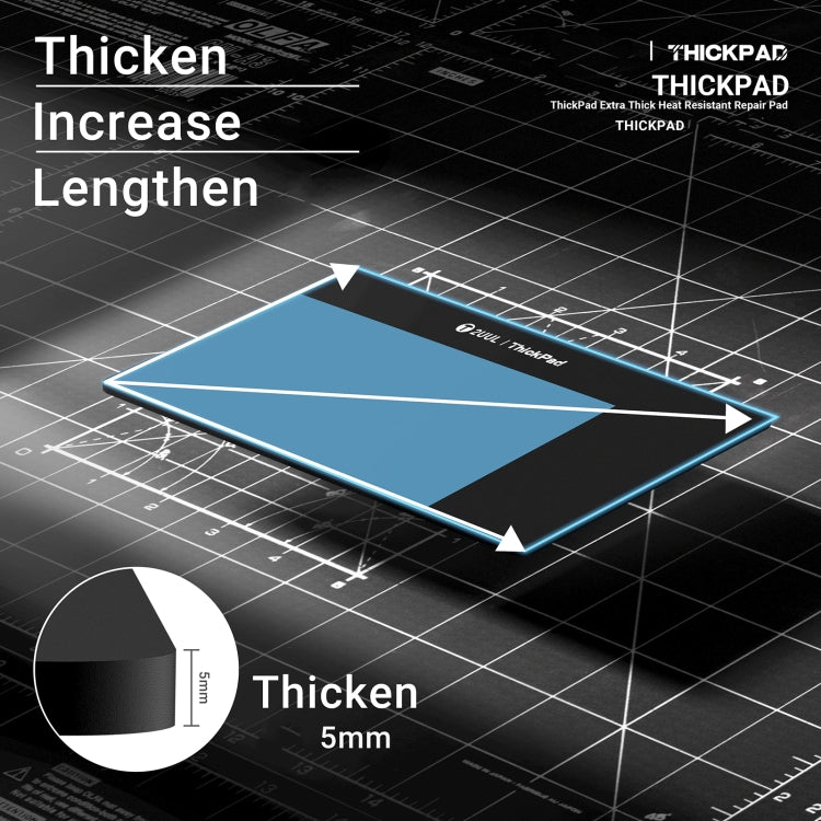 2UUL ST86 50x35cm Extra Thick Heat-Resistant Anti-static Silicone Pad - free shipping - PMC Jewellery - Order now!