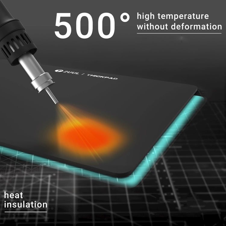 2UUL ST86 50x35cm Extra Thick Heat-Resistant Anti-static Silicone Pad - free shipping - PMC Jewellery - Order now!