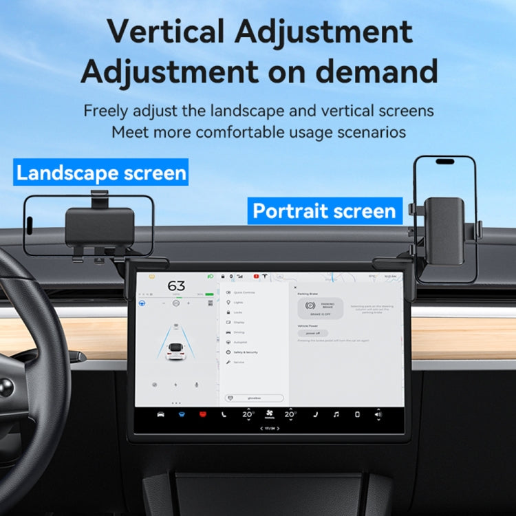 Yesido C250 Phone Clamp Holder For Car Floating Screen(Black) - free shipping - PMC Jewellery - Order now!