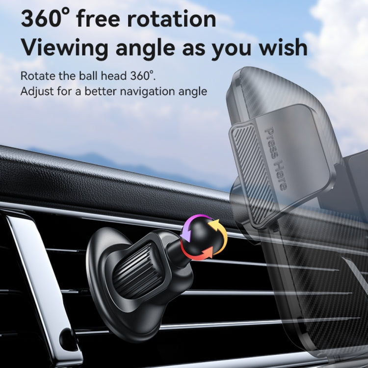 Yesido C251 Car Air Outlet Gravity Clamp Mobile Phone Holder(Black) - Universal Car Holders by Yesido | Online Shopping South Africa | PMC Jewellery | Buy Now Pay Later Mobicred