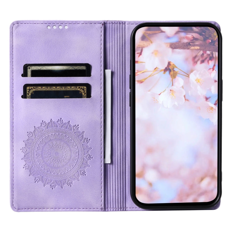 For Samsung Galaxy S25+ 5G Totem Embossed Magnetic Leather Phone Case(Purple) - Galaxy S25+ 5G Cases by PMC Jewellery | Online Shopping South Africa | PMC Jewellery | Buy Now Pay Later Mobicred