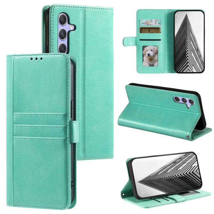 For Samsung Galaxy S25+ 5G Simple 6-Card Wallet Leather Phone Case(Green) - Galaxy S25+ 5G Cases by PMC TechLife | Online Shopping South Africa | PMC TechLife | Buy Now Pay Later Mobicred