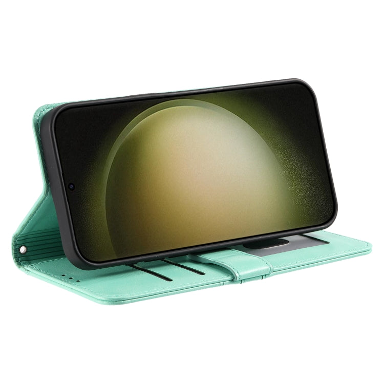 For Samsung Galaxy S25+ 5G Simple 6-Card Wallet Leather Phone Case(Green) - Galaxy S25+ 5G Cases by PMC TechLife | Online Shopping South Africa | PMC TechLife | Buy Now Pay Later Mobicred