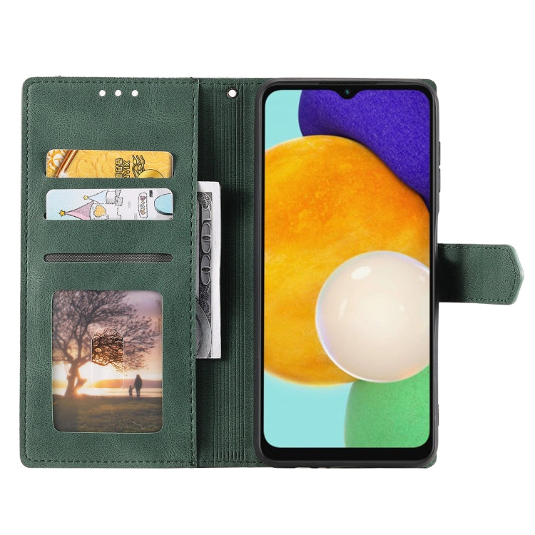 For Samsung Galaxy S25+ 5G Nail Skin Feel Stitching Calf Texture Leather Phone Case(Green) - Galaxy S25+ 5G Cases by PMC TechLife | Online Shopping South Africa | PMC TechLife | Buy Now Pay Later Mobicred