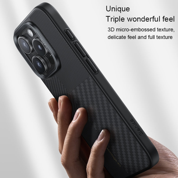 For iPhone 16 Pro Max Benks Montage MagSafe Kevlar Fiber Phone Case(Black) - free shipping - PMC Jewellery - Order now!