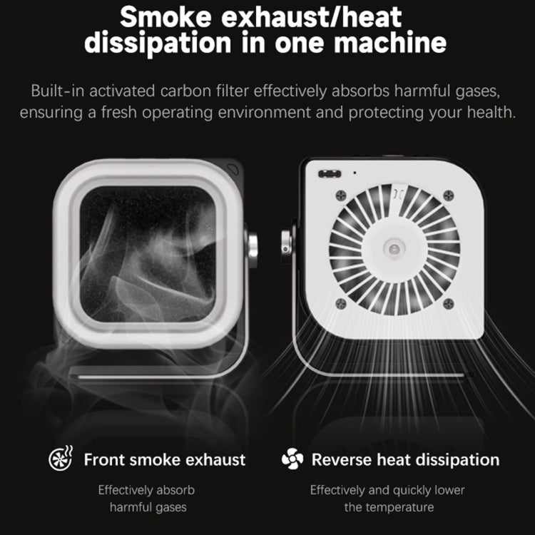 TBK F001 3 in 1 Smoking & UV Curing & Filtration Smoke Exhaust Multifunctional Fan - Others by TBK | Online Shopping South Africa | PMC Jewellery | Buy Now Pay Later Mobicred