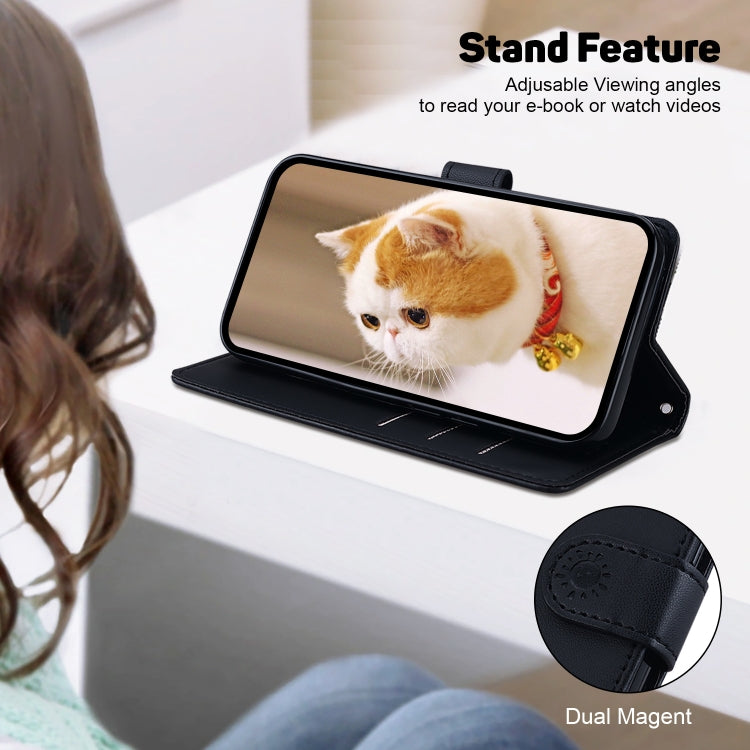 For Redmi K70 / K70 Pro Cute Cats RFID Leather Phone Case(Black) - Xiaomi Cases by PMC Jewellery | Online Shopping South Africa | PMC Jewellery | Buy Now Pay Later Mobicred