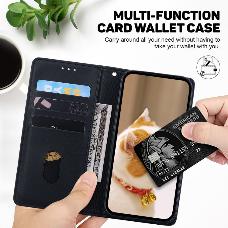 For Samsung Galaxy S25 5G Cute Cats RFID Leather Phone Case(Black) - Galaxy S25 5G Cases by PMC Jewellery | Online Shopping South Africa | PMC Jewellery | Buy Now Pay Later Mobicred