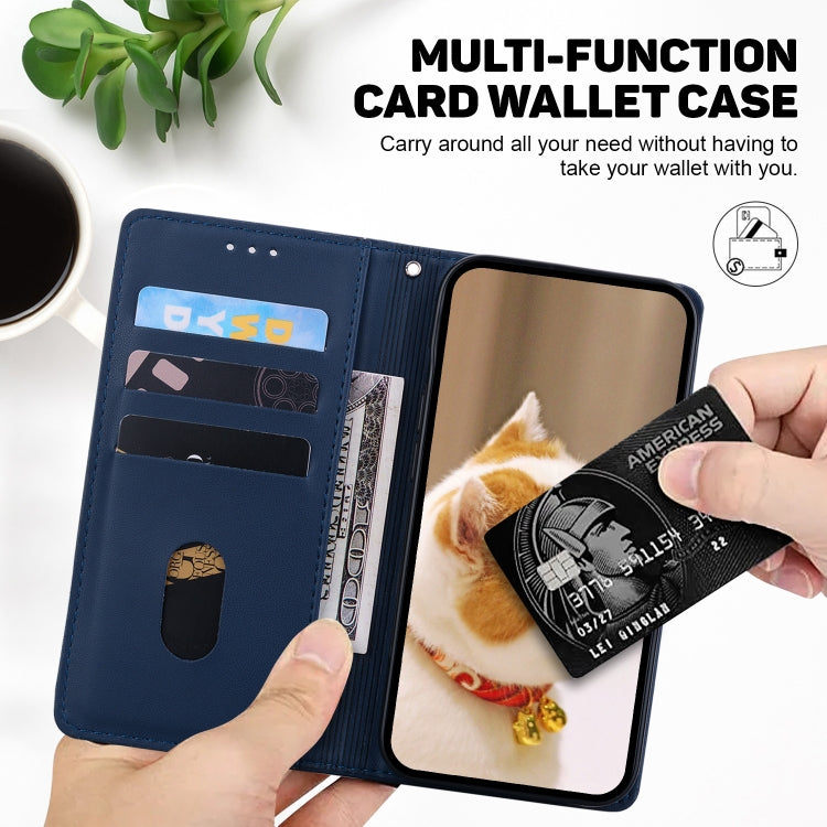 For Samsung Galaxy S25+ 5G Cute Cats RFID Leather Phone Case(Blue) - Galaxy S25+ 5G Cases by PMC Jewellery | Online Shopping South Africa | PMC Jewellery | Buy Now Pay Later Mobicred