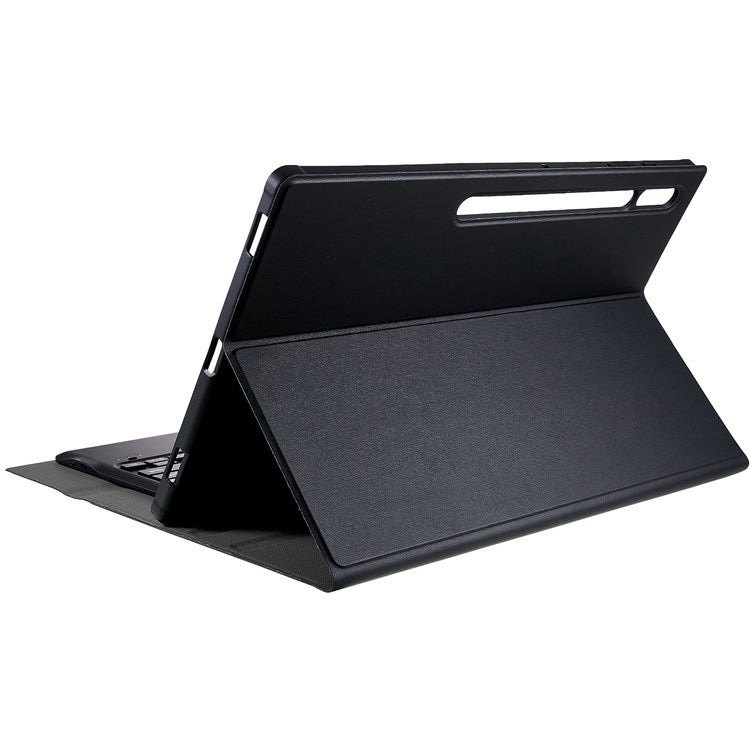 For Samsung Galaxy Tab S10 Ultra A910B Pen Slot Detachable Bluetooth Keyboard Leather Tablet Case(Black) - Samsung Keyboard by PMC Jewellery | Online Shopping South Africa | PMC Jewellery | Buy Now Pay Later Mobicred
