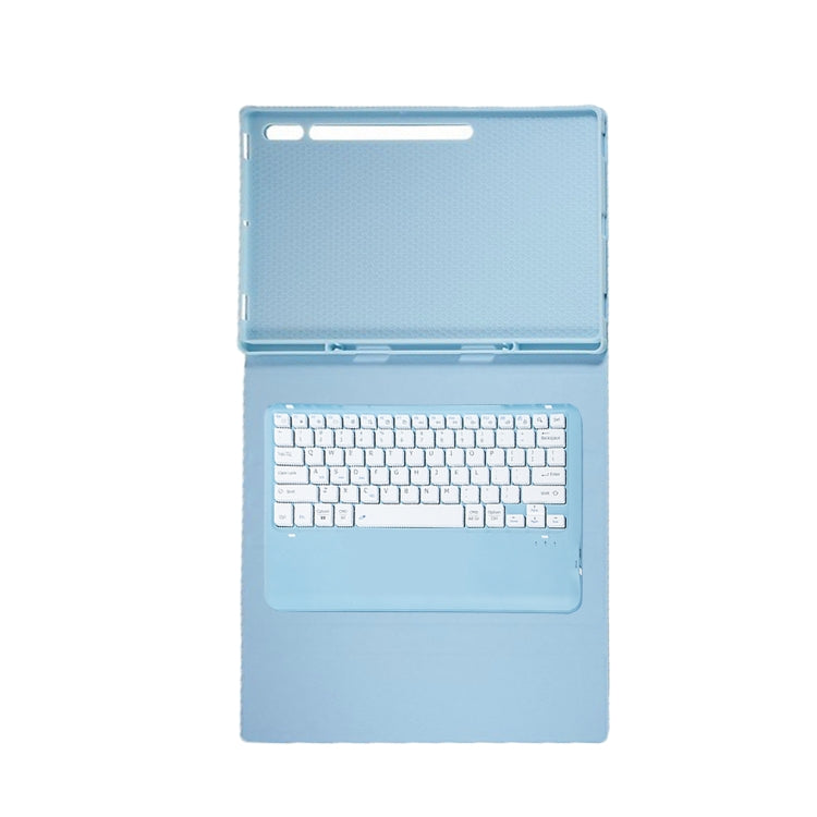 For Samsung Galaxy Tab S10 Ultra A910B Pen Slot Detachable Bluetooth Keyboard Leather Tablet Case(Sky Blue) - Samsung Keyboard by PMC Jewellery | Online Shopping South Africa | PMC Jewellery | Buy Now Pay Later Mobicred