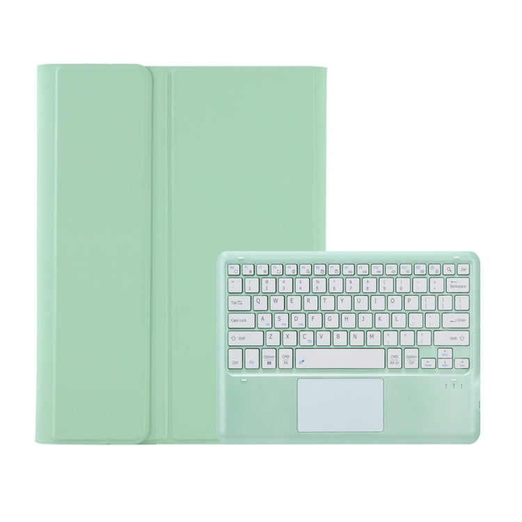 For Samsung Galaxy Tab S10 Ultra A910B-A Touch Pad Detachable Bluetooth Keyboard Leather Tablet Case(Mint Green) - Samsung Keyboard by PMC Jewellery | Online Shopping South Africa | PMC Jewellery | Buy Now Pay Later Mobicred