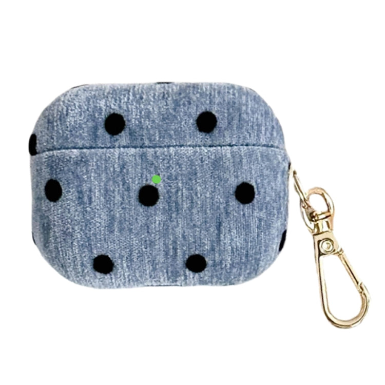 For AirPods 4 Velvet Cloth + PC Headset Shockproof Case(Blue) - For AirPods 4 by PMC Jewellery | Online Shopping South Africa | PMC Jewellery | Buy Now Pay Later Mobicred