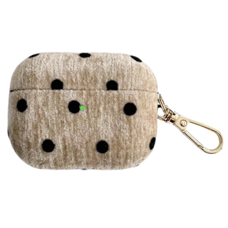 For AirPods 4 Velvet Cloth + PC Headset Shockproof Case(Coffee) - For AirPods 4 by PMC Jewellery | Online Shopping South Africa | PMC Jewellery | Buy Now Pay Later Mobicred